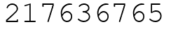 Число 217636765.