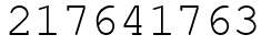 Число 217641763.