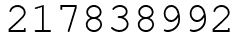Число 217838992.