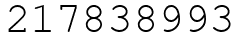 Число 217838993.