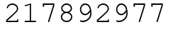 Число 217892977.