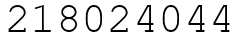 Число 218024044.