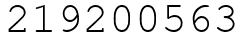 Число 219200563.