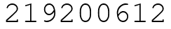 Число 219200612.
