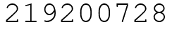 Число 219200728.