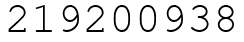 Число 219200938.