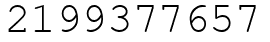 Число 2199377657.