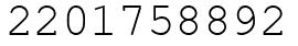 Число 2201758892.