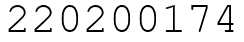 Число 220200174.