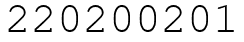 Число 220200201.