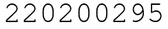 Число 220200295.