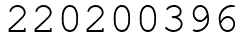 Число 220200396.