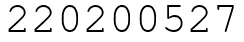 Число 220200527.