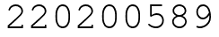 Число 220200589.