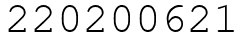 Число 220200621.