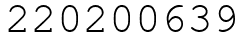 Число 220200639.