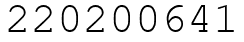 Число 220200641.