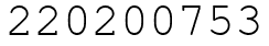 Число 220200753.