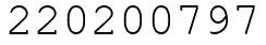 Число 220200797.