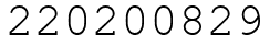 Число 220200829.