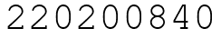 Число 220200840.