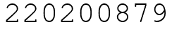 Число 220200879.