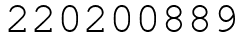 Число 220200889.
