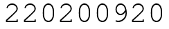 Число 220200920.