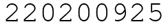 Число 220200925.