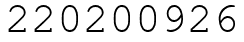 Число 220200926.