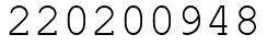 Число 220200948.