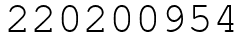 Число 220200954.