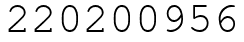 Число 220200956.