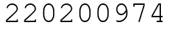 Число 220200974.