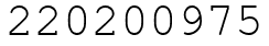 Число 220200975.