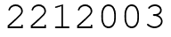 Число 2212003.