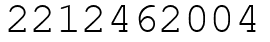 Число 2212462004.