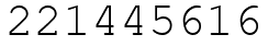 Число 221445616.