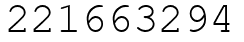 Число 221663294.