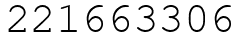 Число 221663306.