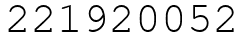 Число 221920052.