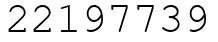 Число 22197739.