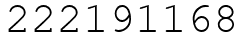 Число 222191168.