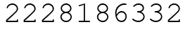 Число 2228186332.