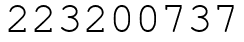 Число 223200737.
