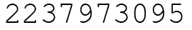 Число 2237973095.