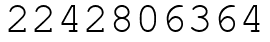 Число 2242806364.