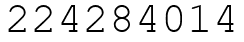 Число 224284014.