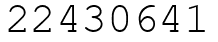 Число 22430641.