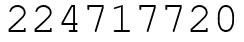 Число 224717720.